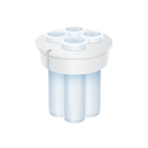 Bucket adapters for 4 round bottom centrifuge tubes of 10 ml (set of 4 pcs.)