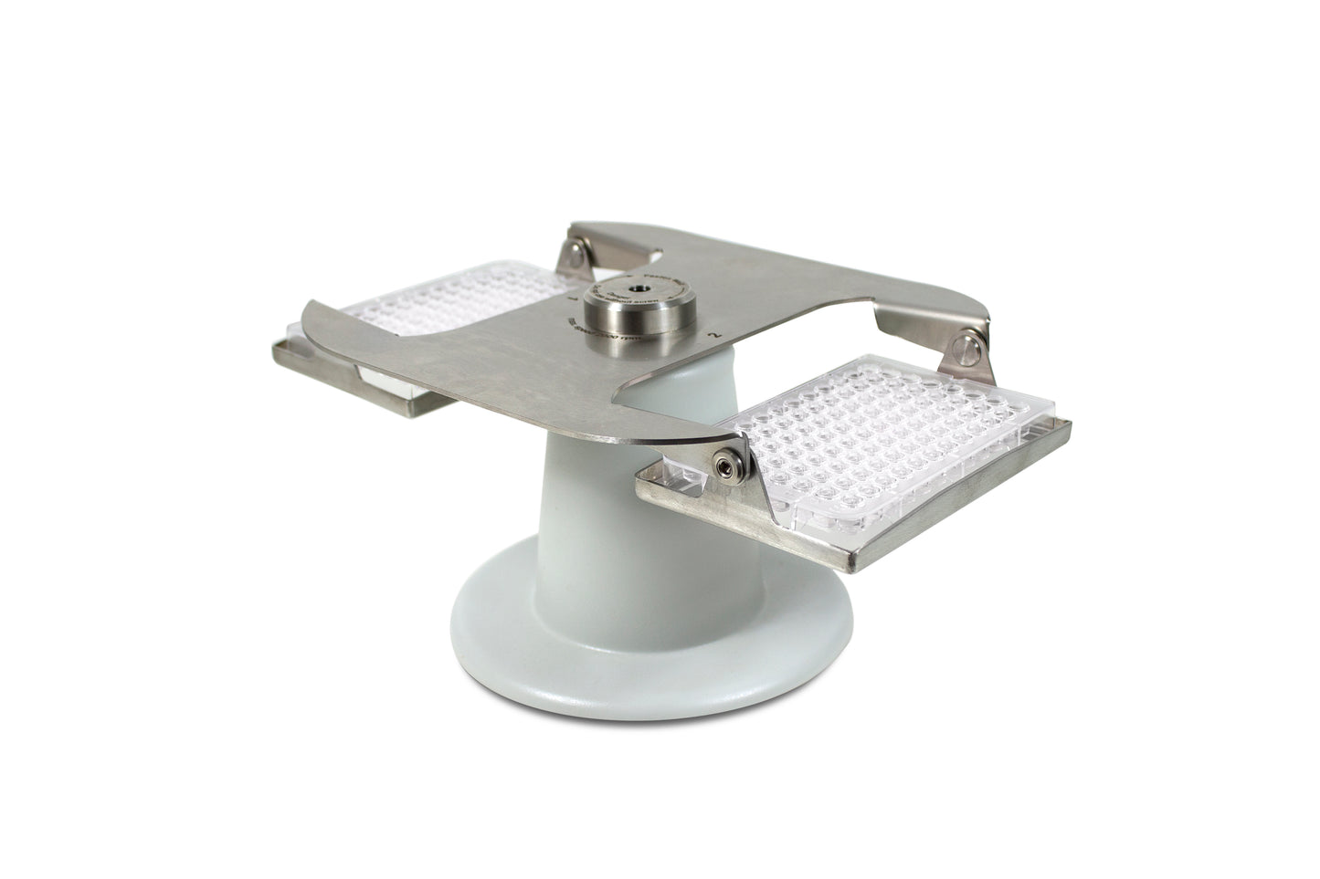 Interchangeable centrifuge rotor for 2 microtitre plates
