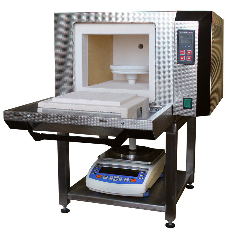 Weighting gravimetric furnace LG 09/12 opened