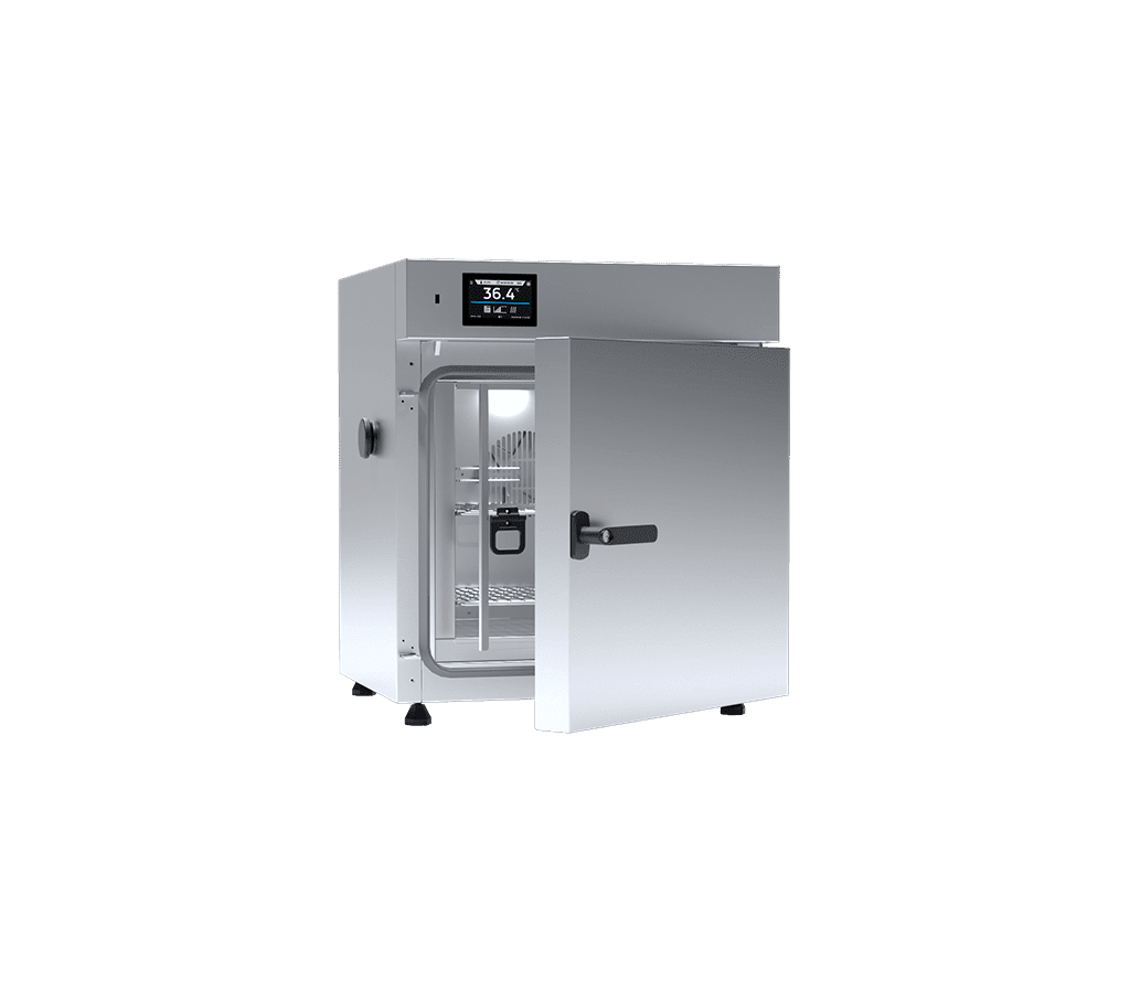 Incubators with forced air convection