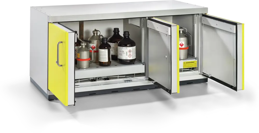 Under-Bench Type 90 Safety Storage Cabinet – UTS Standard XL-5, Düperthal