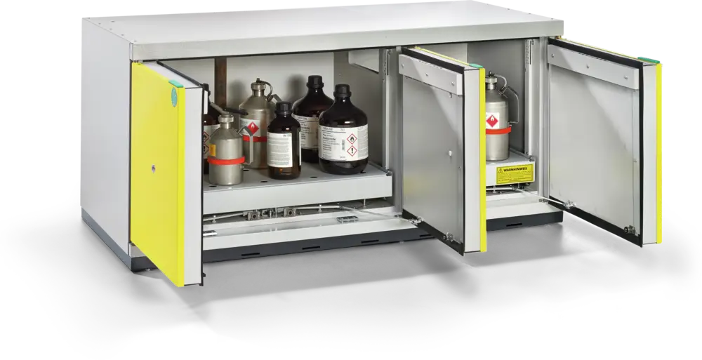 Under-Bench Type 90 Safety Storage Cabinet – UTS Standard XL-5, Düperthal