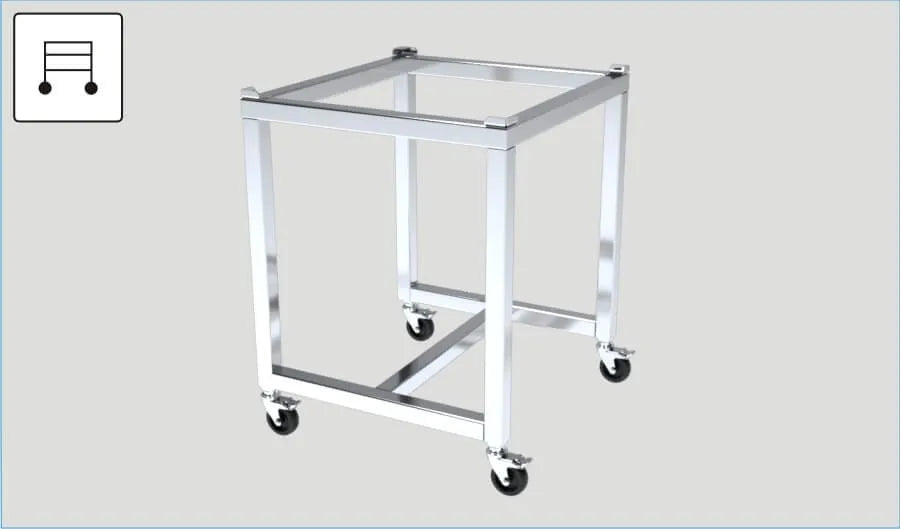 Base on castors for ST/CHL 1 Pol-Eko